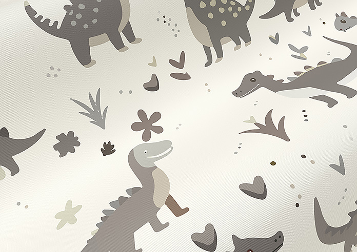 Dino Land, Fossil Grey - Roller Blind - Image 4